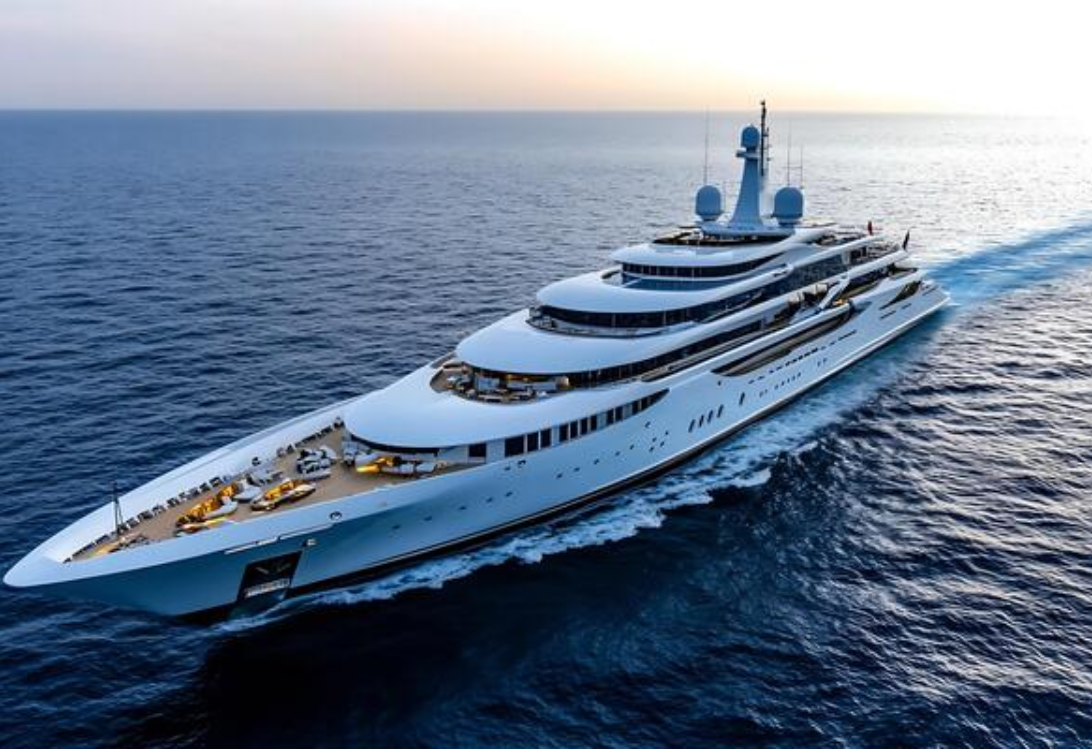 Private sailboat on the Mediterranean at sunset